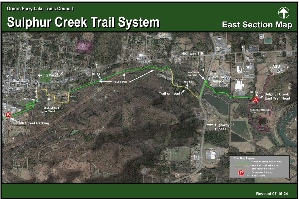 Sulphur Creek East map